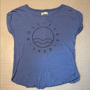 Blue Hollister logo t-shirt